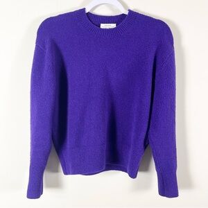 & Other Stories Womens Crew Neck Sweater Size XS Purple Preppy Wool Blend